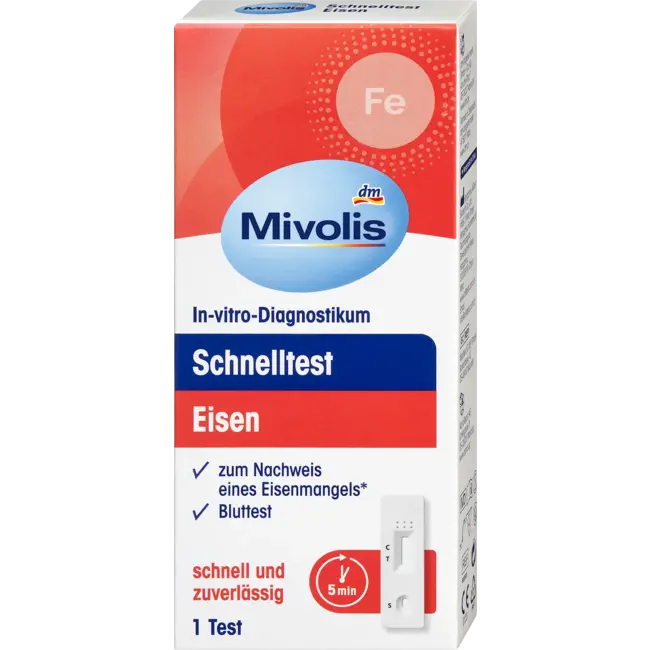 Mivolis Sneltest Ijzer, 1 Toepassing 1.0 St