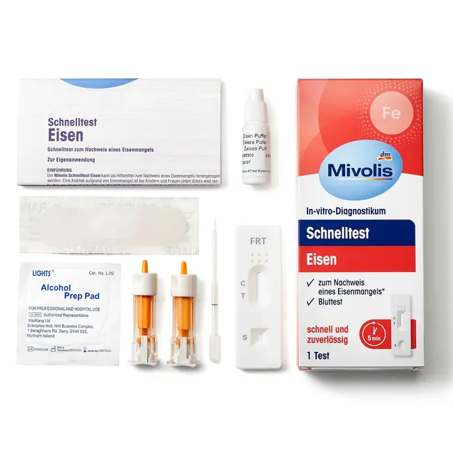 Mivolis Sneltest Ijzer, 1 Toepassing 1.0 St