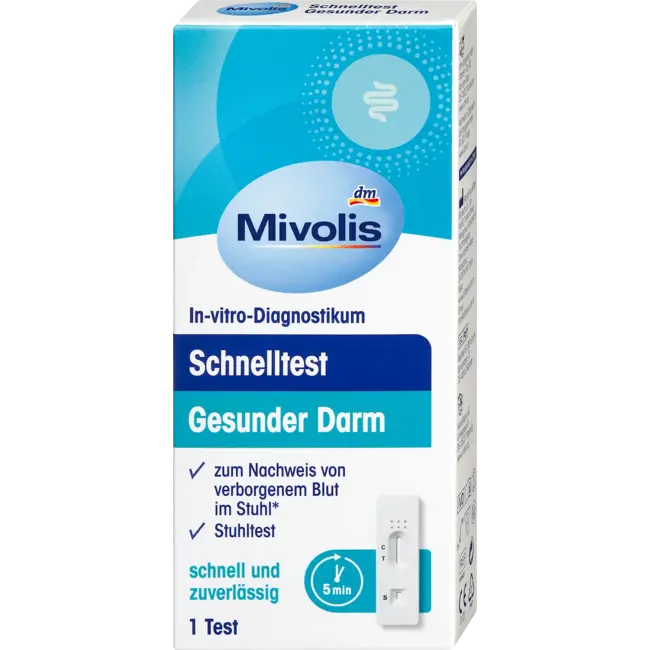 Mivolis Sneltest Gezonde Darmen, 1 Toepassing 1.0 St