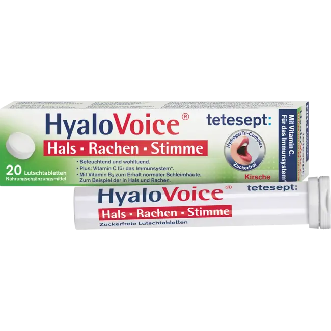 tetesept Zuigtabletten Hyalovoice Keel Keel Stem 20 St 20.0 g