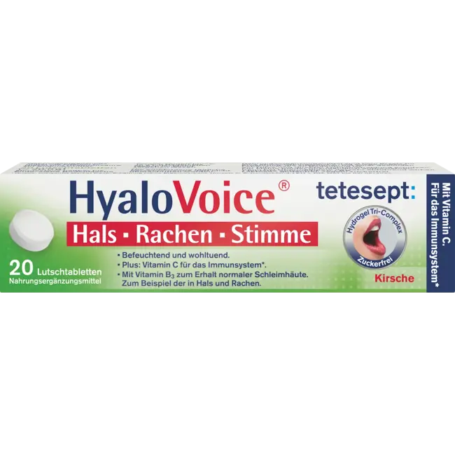 tetesept Zuigtabletten Hyalovoice Keel Keel Stem 20 St 20.0 g