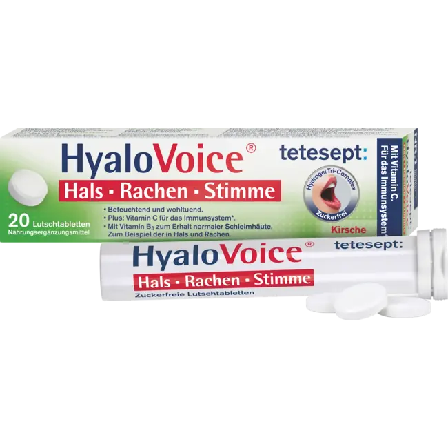 tetesept Zuigtabletten Hyalovoice Keel Keel Stem 20 St 20.0 g