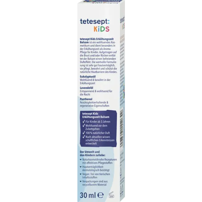 tetesept Verkoudheidstijd Balsem Nacht Kids 30.0 ml