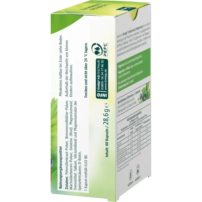 Kneipp Drainage 3-kruiden Plus Capsules 60 St 28.6 g