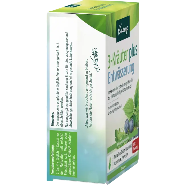 Kneipp Drainage 3-kruiden Plus Capsules 60 St 28.6 g