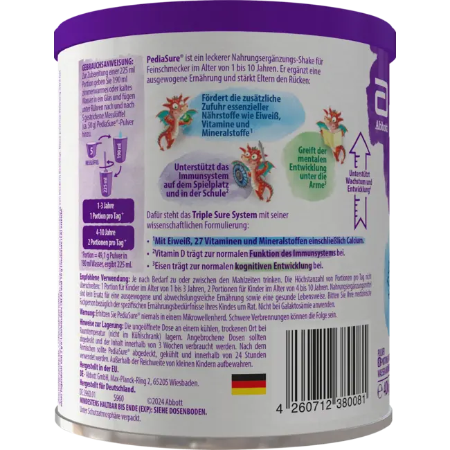PediaSure Shake Kids Vlieger Power Chocolate 400.0 g