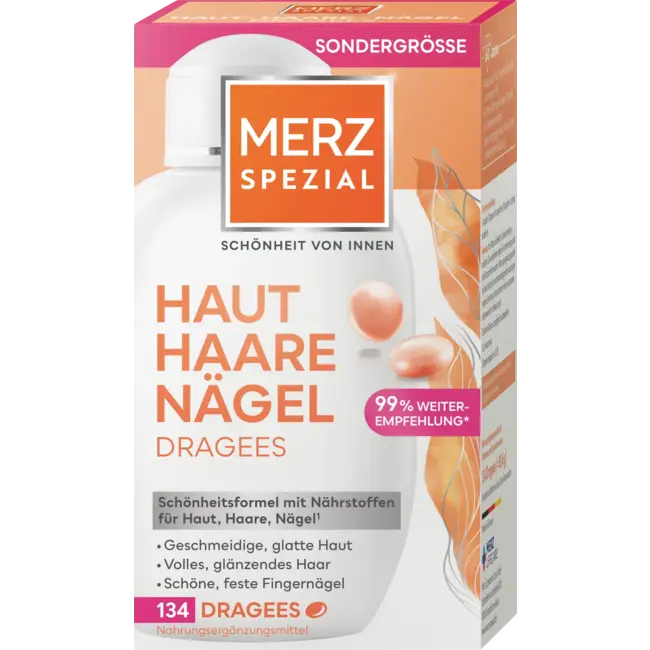 Merz Spezial Huid Haar Nagels Dragees 134 St 89.6 g