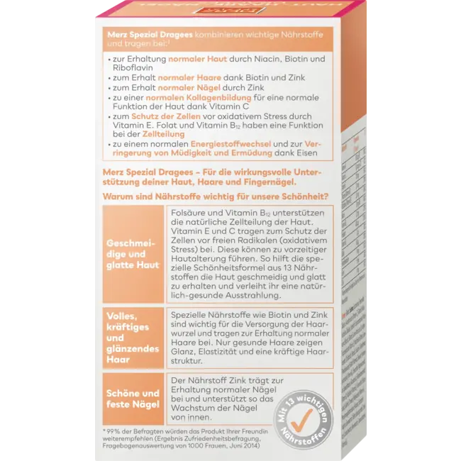 Merz Spezial Huid Haar Nagels Dragees 134 St 89.6 g