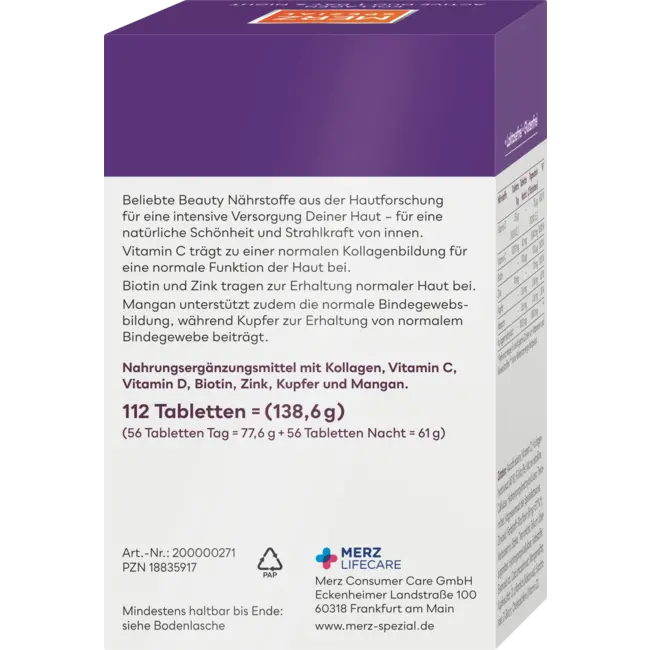 Merz Spezial Collageen Day & Night Tabletten 112 St 138.6 g