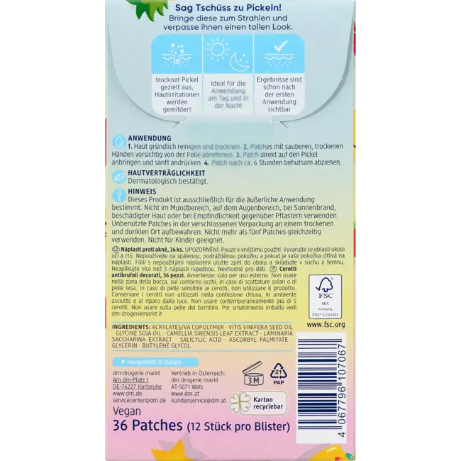 Balea Anti-puistjespatches Bedrukt 36.0 St