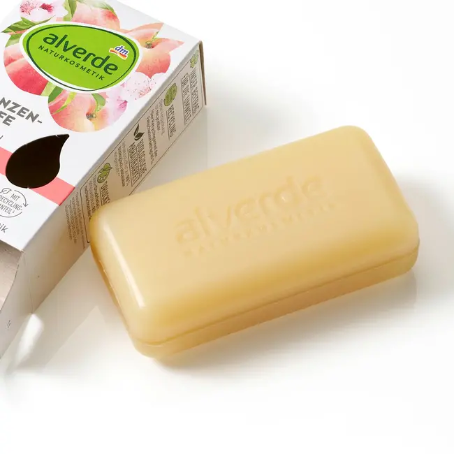 alverde NATURKOSMETIK Zeepstuk Plantaardige Oliezeep Met Perzik 100.0 g