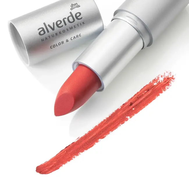 alverde NATURKOSMETIK Lippenstift Color & Care 46 Koraalrood 4.5 g