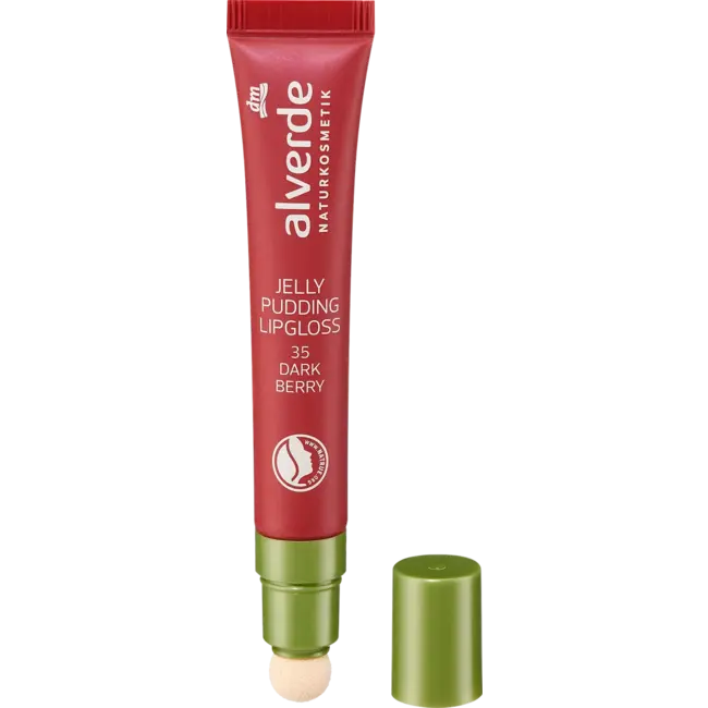 alverde NATURKOSMETIK Lipgloss Jelly Pudding 35 Dark Berry 10.0 ml