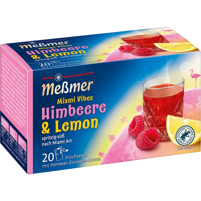 Meßmer Fruitthee Met Framboos & Citroen 'miami Vibes' (20 X 2,5 G) 50.0 g