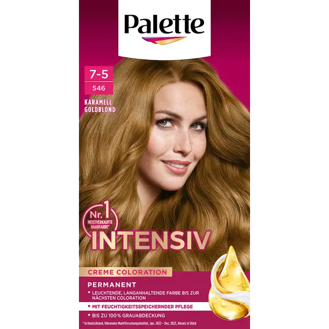 Poly Palette Haarverf 7-5/546 Caramel Goud Blond 1.0 St