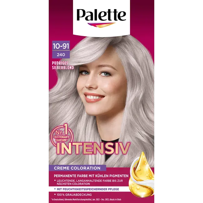 Poly Palette Haarverf 10-91/240 Poederig Zilverblond 1.0 St