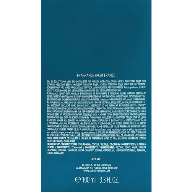 LA RIVE Distant Wave Eau De Toilette 100.0 ml