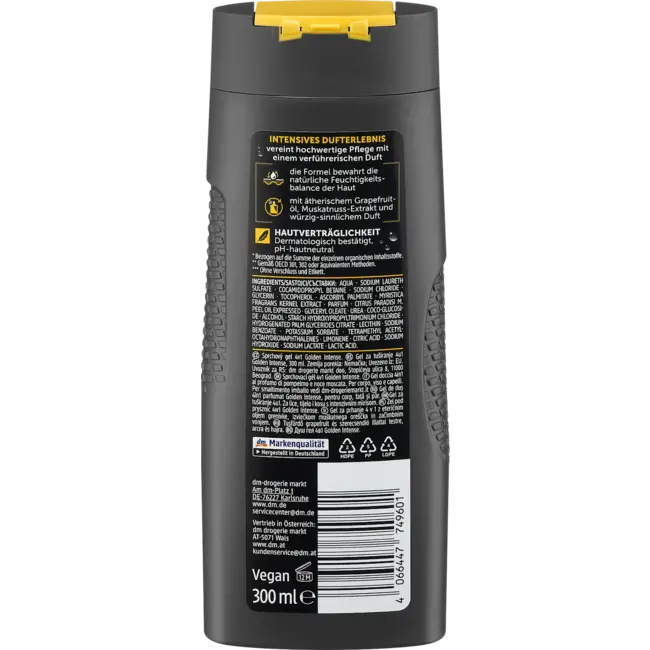 Balea MEN Douchegel Golden Intense 4in1 300.0 ml