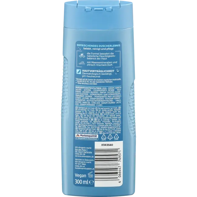 Balea MEN Douchegel Fresh 3in1 300.0 ml