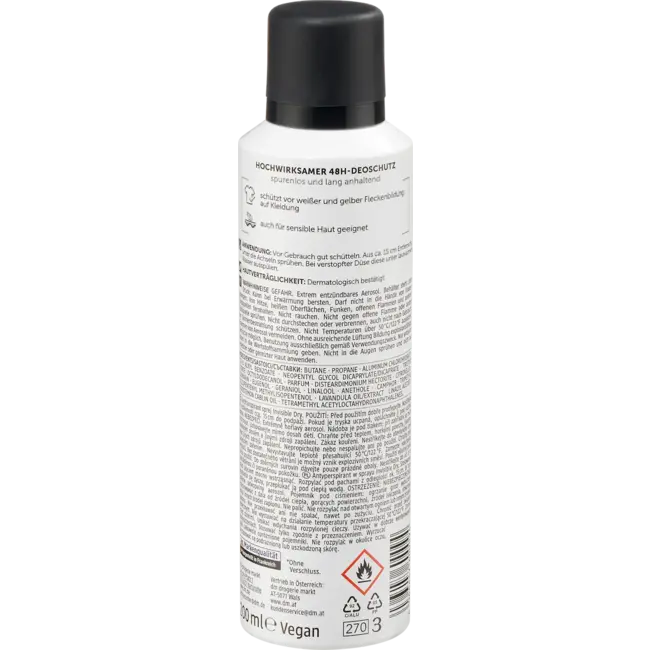 Balea MEN Antitranspirant Deospray Invisible Dry 200.0 ml