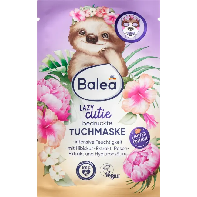 Balea Sheetmask Lazy Cutie 1.0 St