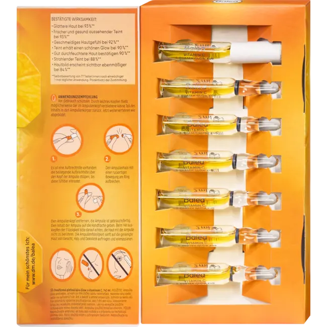 Balea Ampullen Glow Kuur 2-fasen Vitamine C 14.0 ml