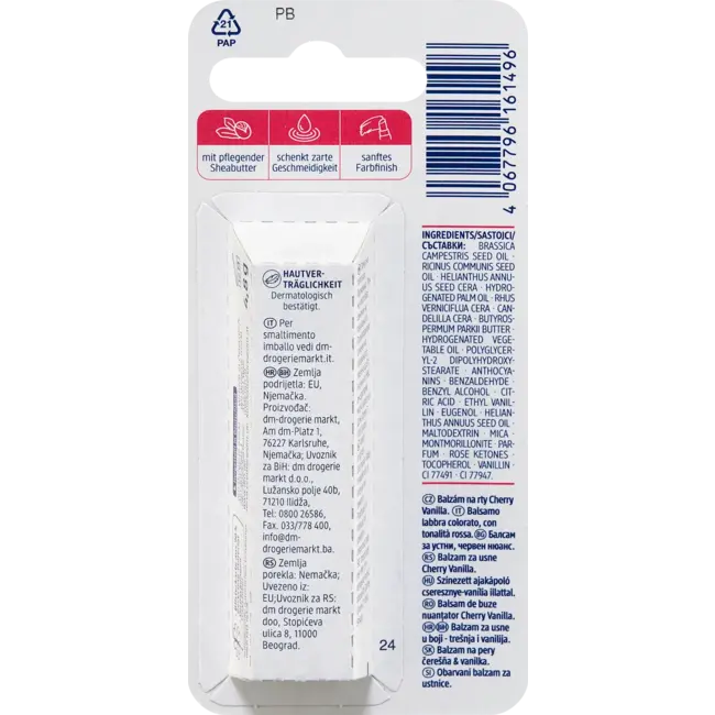 Balea Lipverzorging Cherry & Vanilla 4.8 g