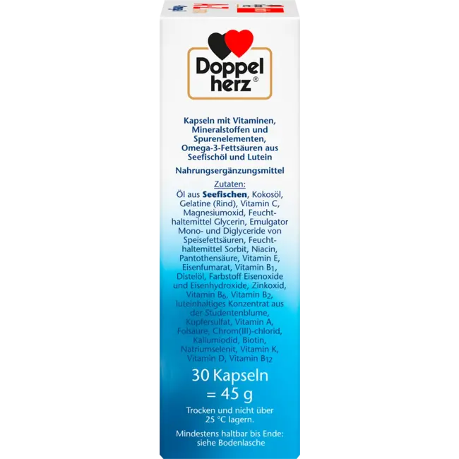 Doppelherz A-Z + Omega-3 Extra Capsules 30 St 45.0 g