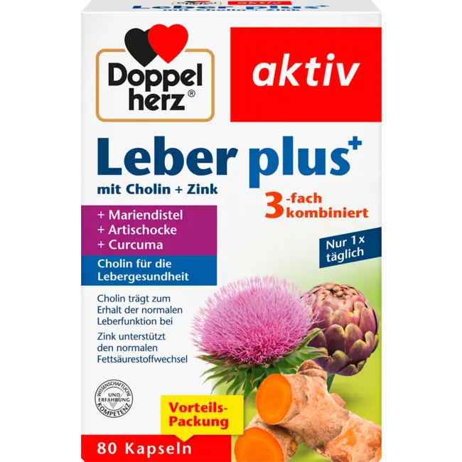 Doppelherz Lever Plus Capsules 80 St 56.8 g