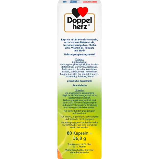 Doppelherz Lever Plus Capsules 80 St 56.8 g
