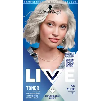 Schwarzkopf LIVE Schwarzkopf LIVE Haartoner T1 Ice White