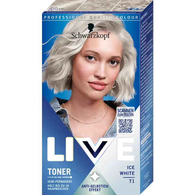 Schwarzkopf LIVE Haartoner T1 Ice White 1.0 St