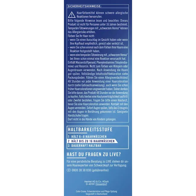 Schwarzkopf LIVE Haartoner T1 Ice White 1.0 St