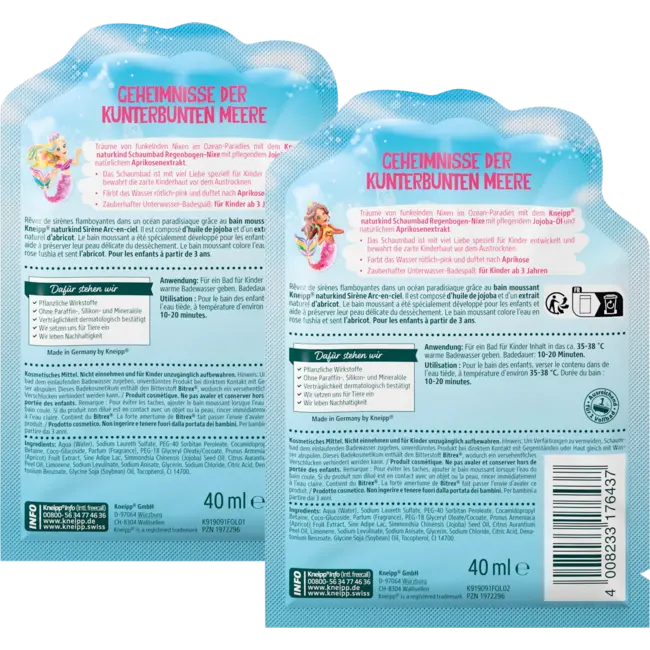 Kneipp Naturkind Schuimbad Regenboogmeermin 40.0 ml