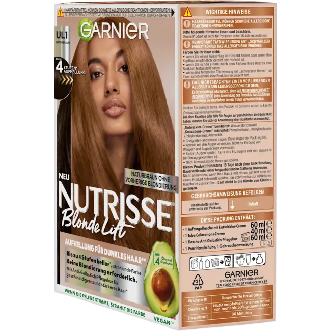 GARNIER Garnier Nutrisse Haarverf UL1 Natuur Bruin 1.0 St