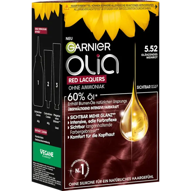 GARNIER olia Haarverf 5.52 Glanzend Wijnrood 1.0 St