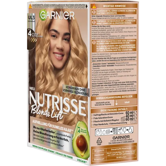 GARNIER Garnier Nutrisse Haarverf UL3 Honigbruin 1.0 St