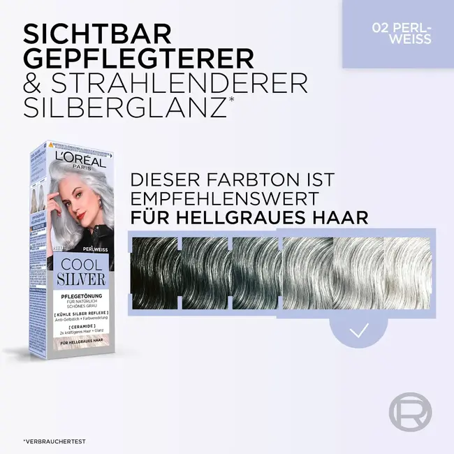 L'ORÉAL PARiS Haarverf Cool Silver 02 Parelwit 1.0 St