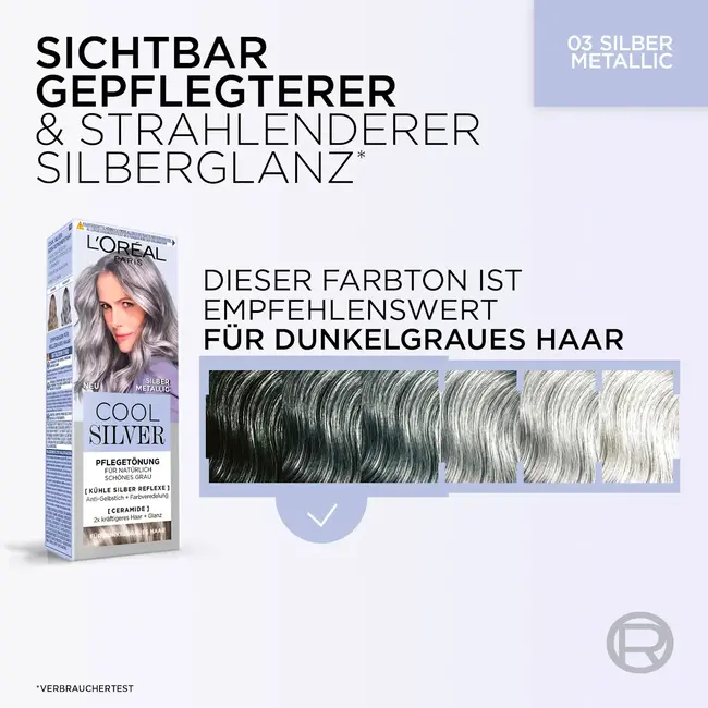 L'ORÉAL PARiS Haarverf Cool Silver 03 Zilver Metallic 1.0 St