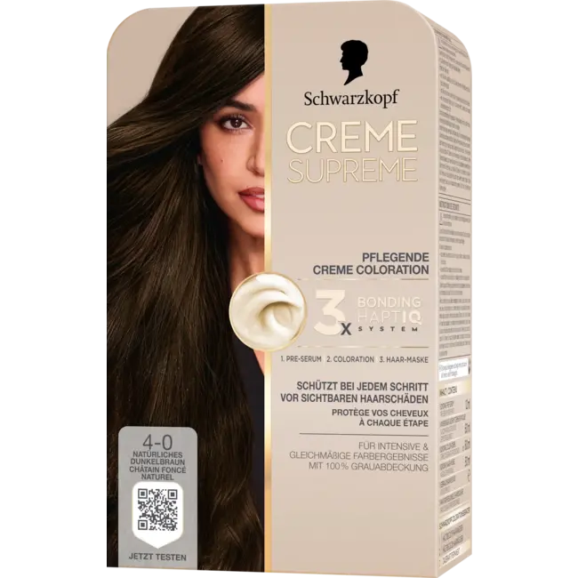 Schwarzkopf CREME SUPREME Haarverf 4-0 Natuurlijk Donkerbruin 1.0 St