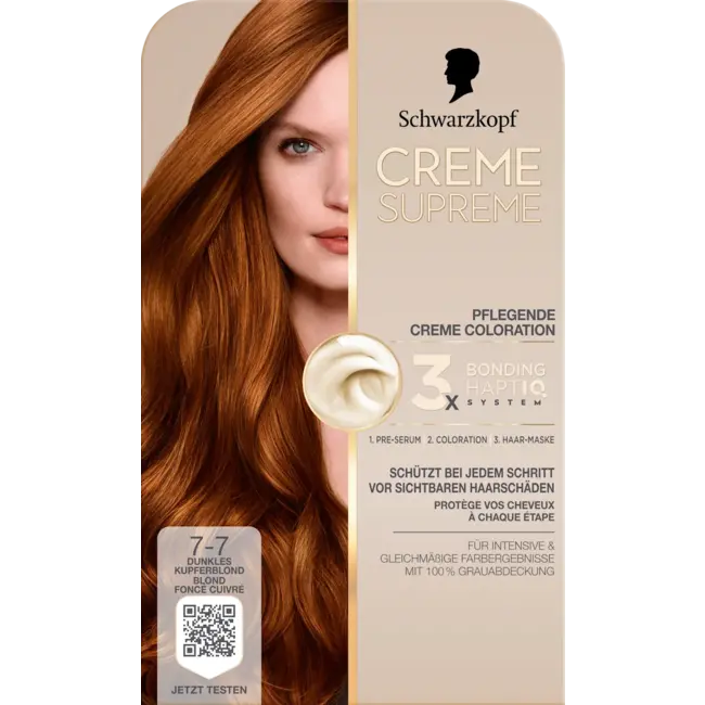 Schwarzkopf CREME SUPREME Haarverf 7-7 Donker Koperblond 1.0 St