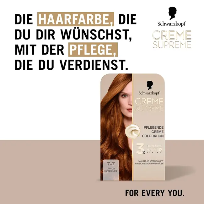 Schwarzkopf CREME SUPREME Haarverf 7-7 Donker Koperblond 1.0 St