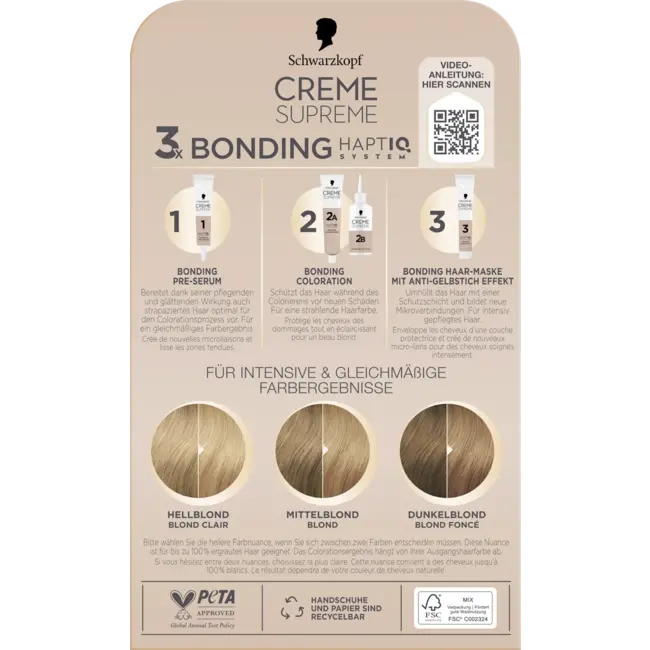 Schwarzkopf CREME SUPREME Haarverf 9-16 Licht Koel Blond 1.0 St