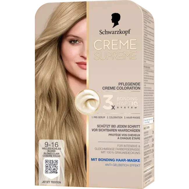 Schwarzkopf CREME SUPREME Haarverf 9-16 Licht Koel Blond 1.0 St