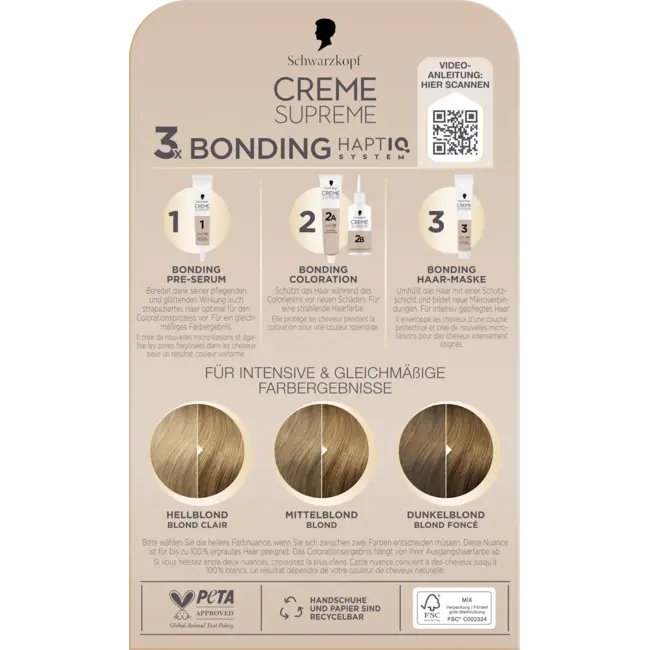 Schwarzkopf CREME SUPREME Haarverf 8-0 Natuurlijk Blond 1.0 St