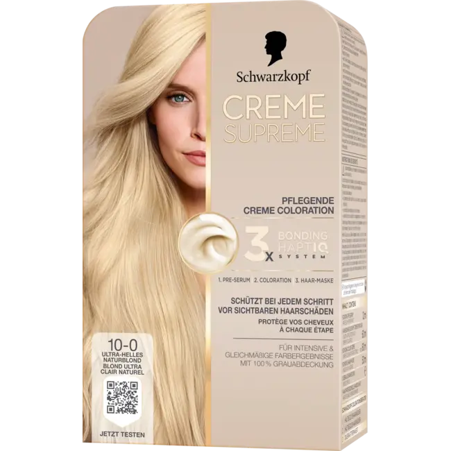 Schwarzkopf CREME SUPREME Haarverf 10-0 Ultra-collectable Natural Blonde 1.0 St