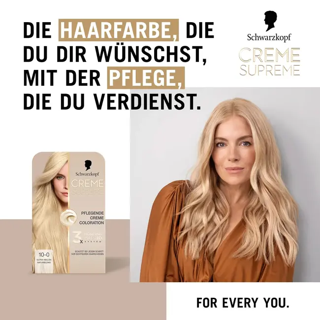 Schwarzkopf CREME SUPREME Haarverf 10-0 Ultra-collectable Natural Blonde 1.0 St