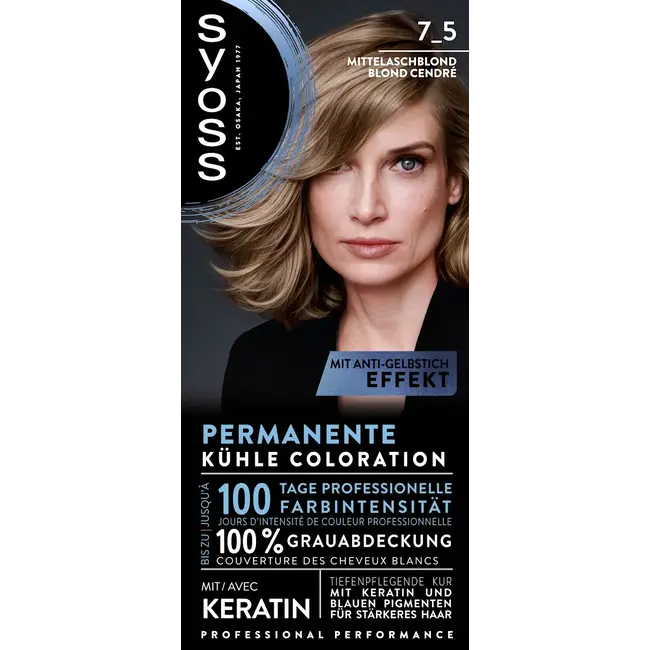 Syoss Haarverf 7_5 Midden-asblond 1.0 St