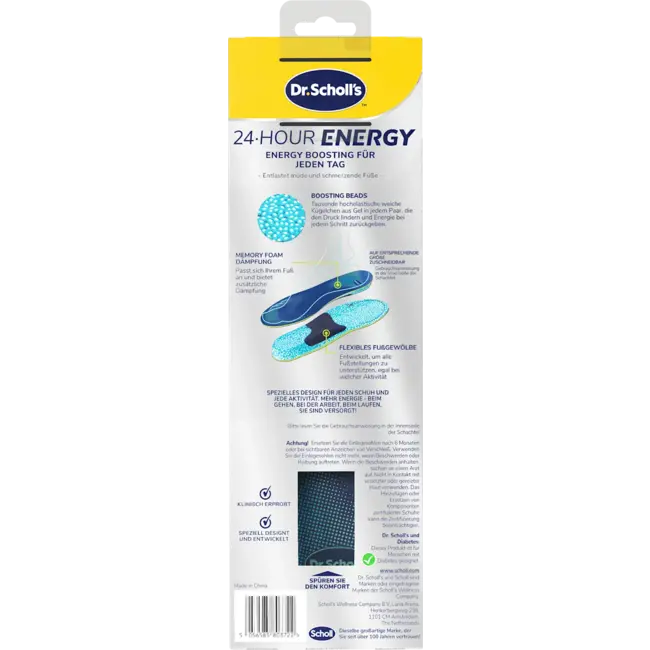 Scholl Inlegzolen 24 Hour Energy (1 Paar) 2.0 St