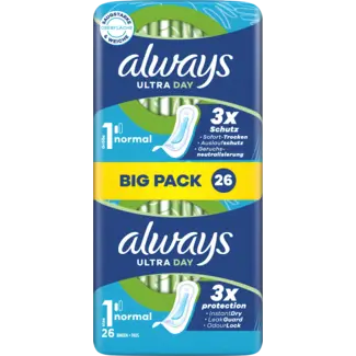 always always Ultra Maandverband Day Normal 1, Big Pack